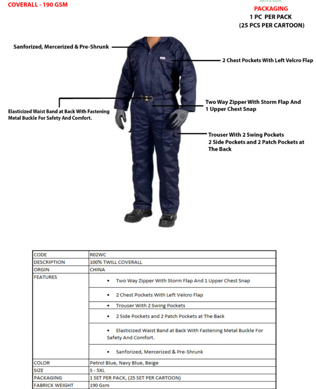 100% TWILL COVER ALL