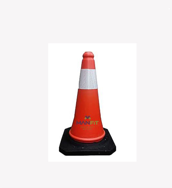 Traffic Safety Cone with Black Weighted Base (R01TC)